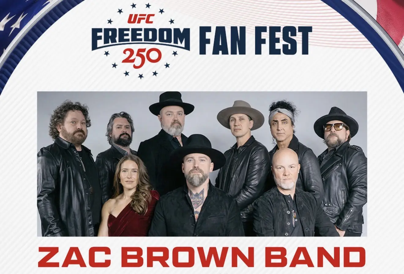 Zac Brown Band Set To Headline UFC Freedom 250 Fan Fest