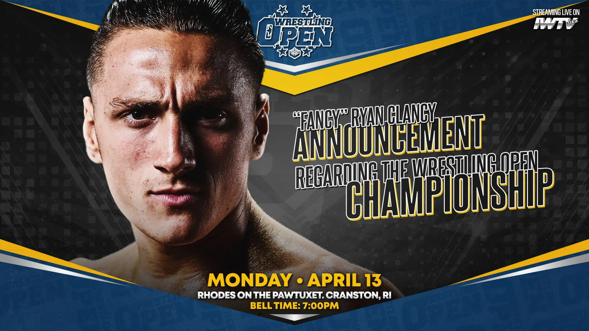 Ryan Clancy Vacant Wrestling Open Title Due To Injury