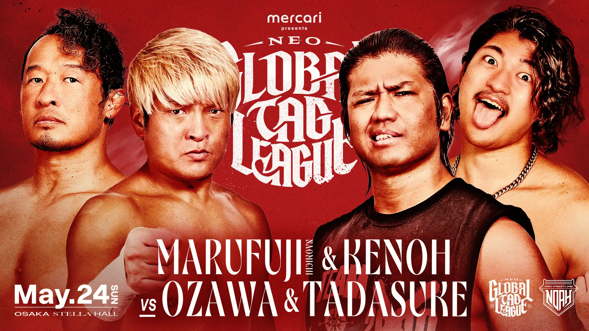 Pro Wrestling Noah Global Tag League Night 2 Results – May 24, 2026