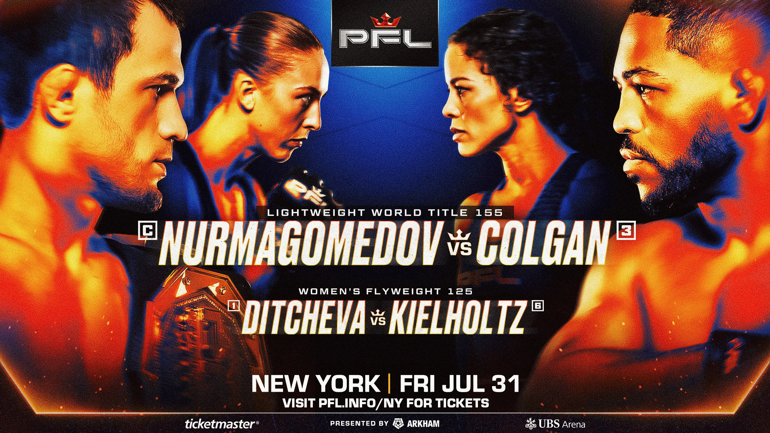 PFL New York to be Headlined by Nurmagomedov vs. Colgan on July 31st, 2026