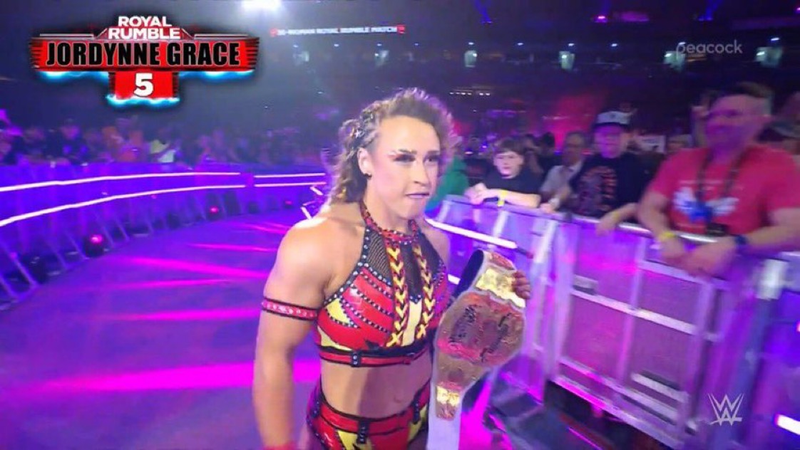 TNA Knockouts World Champion Jordynne Grace Appears In WWE Royal Rumble
