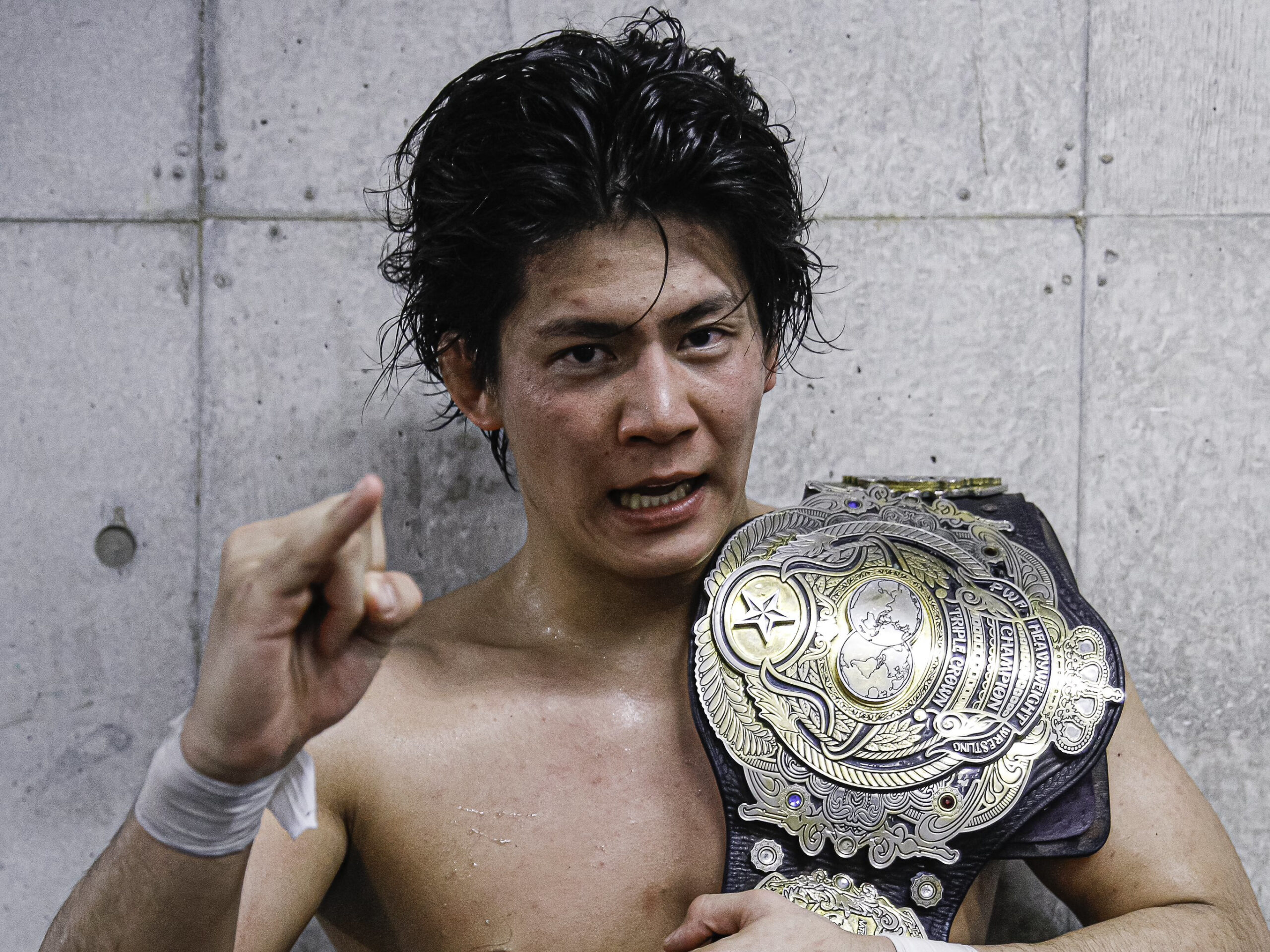 NJPW Stars Shingo Takagi, Yuji Nagata Plus Others Congratulate Yuma Anzai On Winning AJPW Triple Crown Title