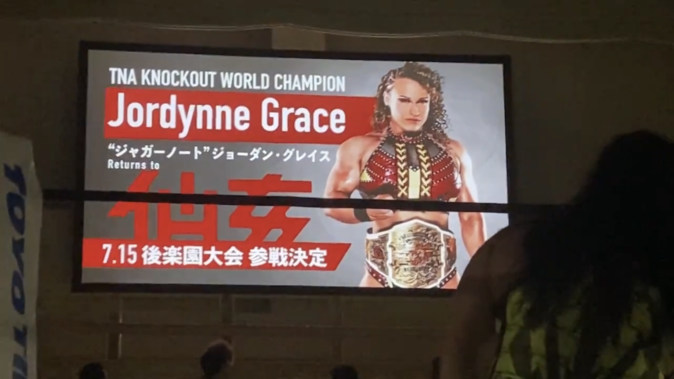 TNA Knockouts World Champion Jordynne Grace Lays Out Challenge At Senjo Sendai Girls’ Show In Japan On July 15