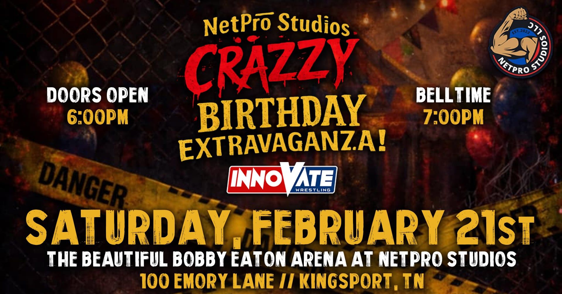 Innovate NetPro Crazzy Birthday Extravaganza! Results – Kingsport, Tennessee – February 21st, 2026