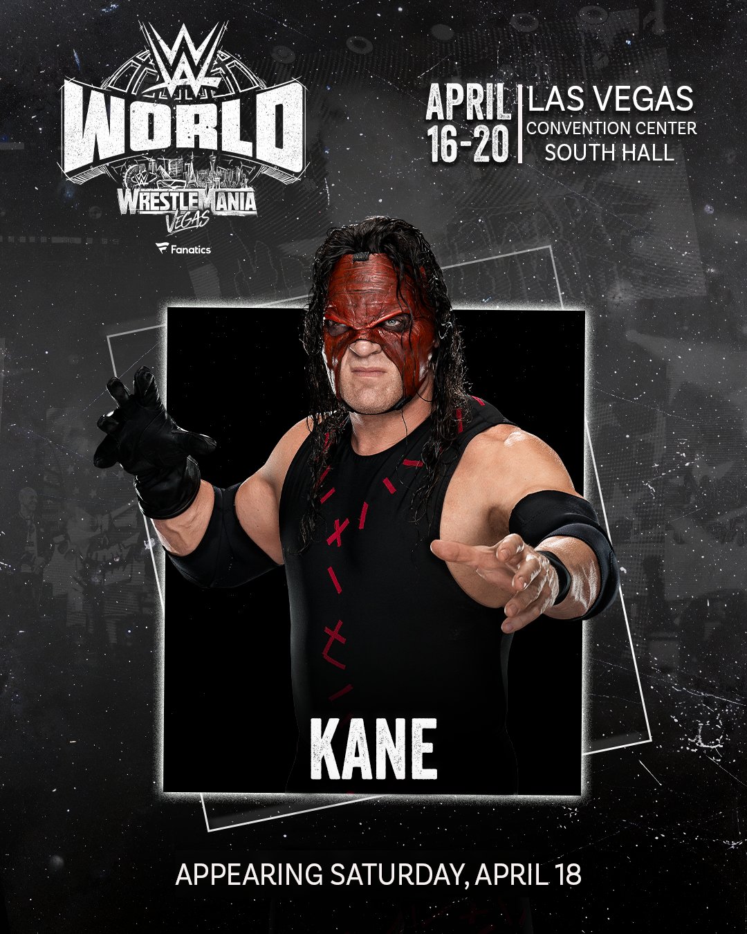 Kane Announced For WWE World In Las Vegas