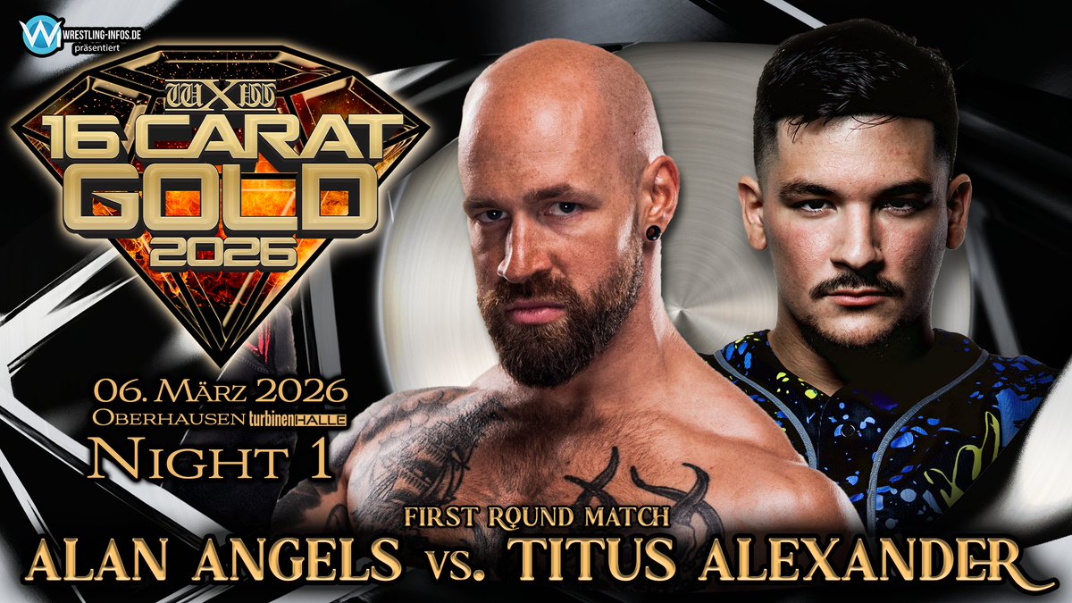 Alan Angels vs Titus Alexander Announced For 16 Carat Gold 2026