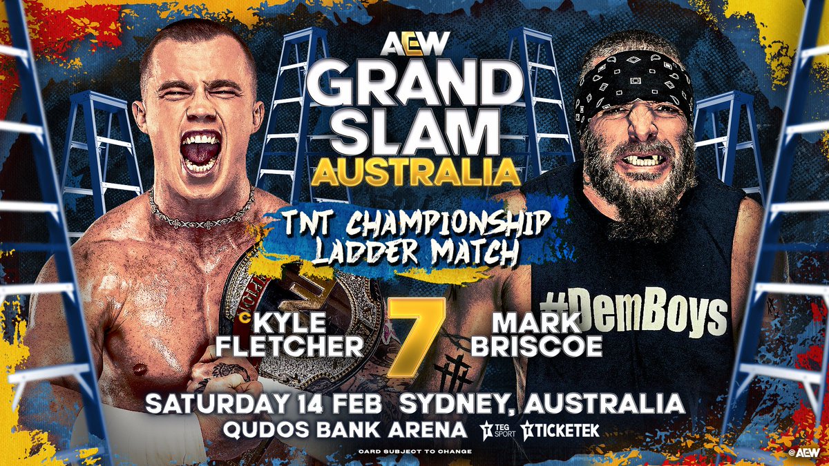 Kyle Fletcher vs Mark Briscoe In A Ladder Match For The TNT Championship Announced For AEW Grand Slam