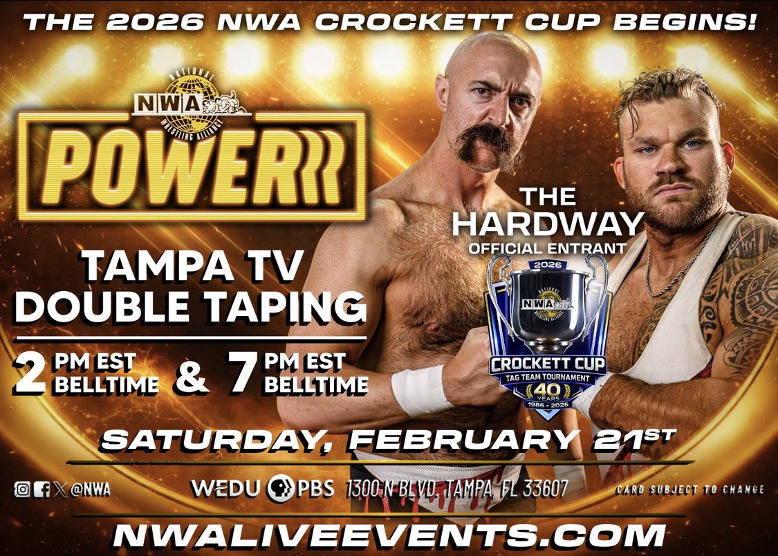 The Hardway Announced As Participants In 2026 NWA Crockett Cup Tournament