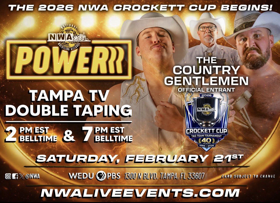 The Country Gentlemen Announced As Participants In 2026 NWA Crockett Cup Tournament