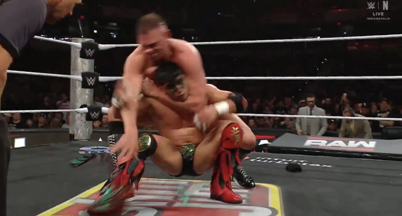 Gunther Unmasks Dragon Lee On WWE RAW