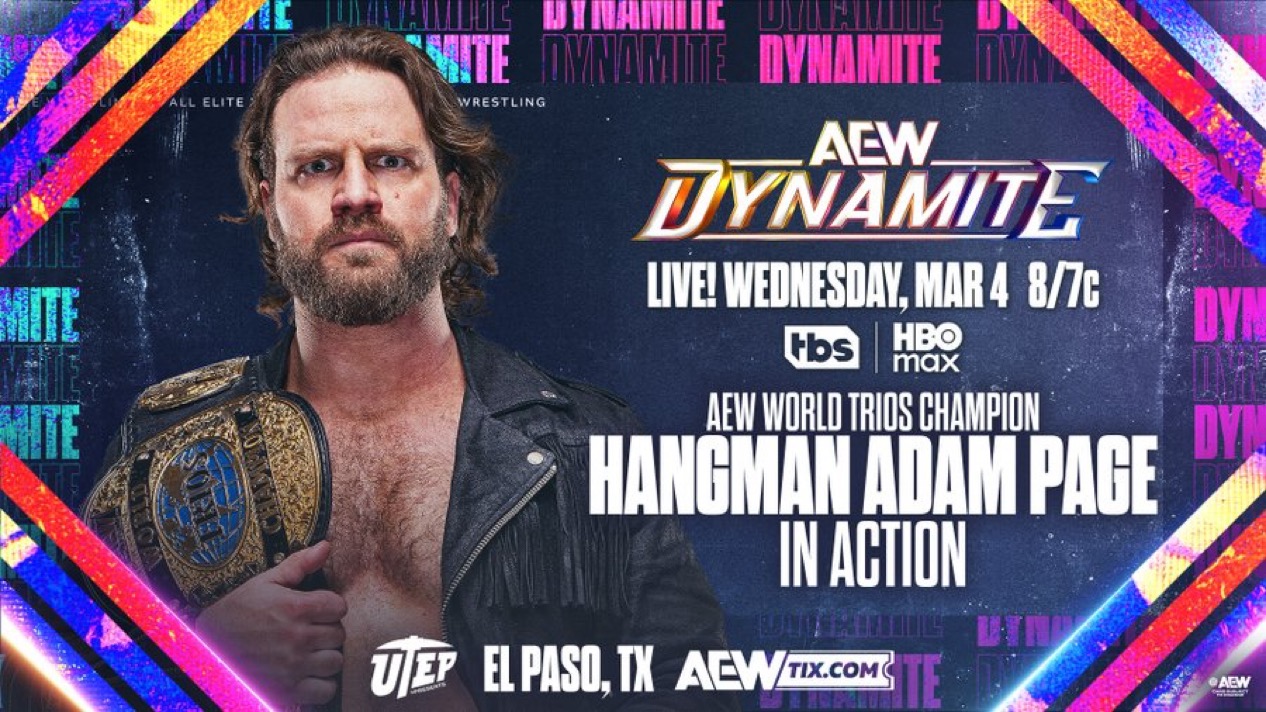 Adam Page Announced For AEW Dynamite Match