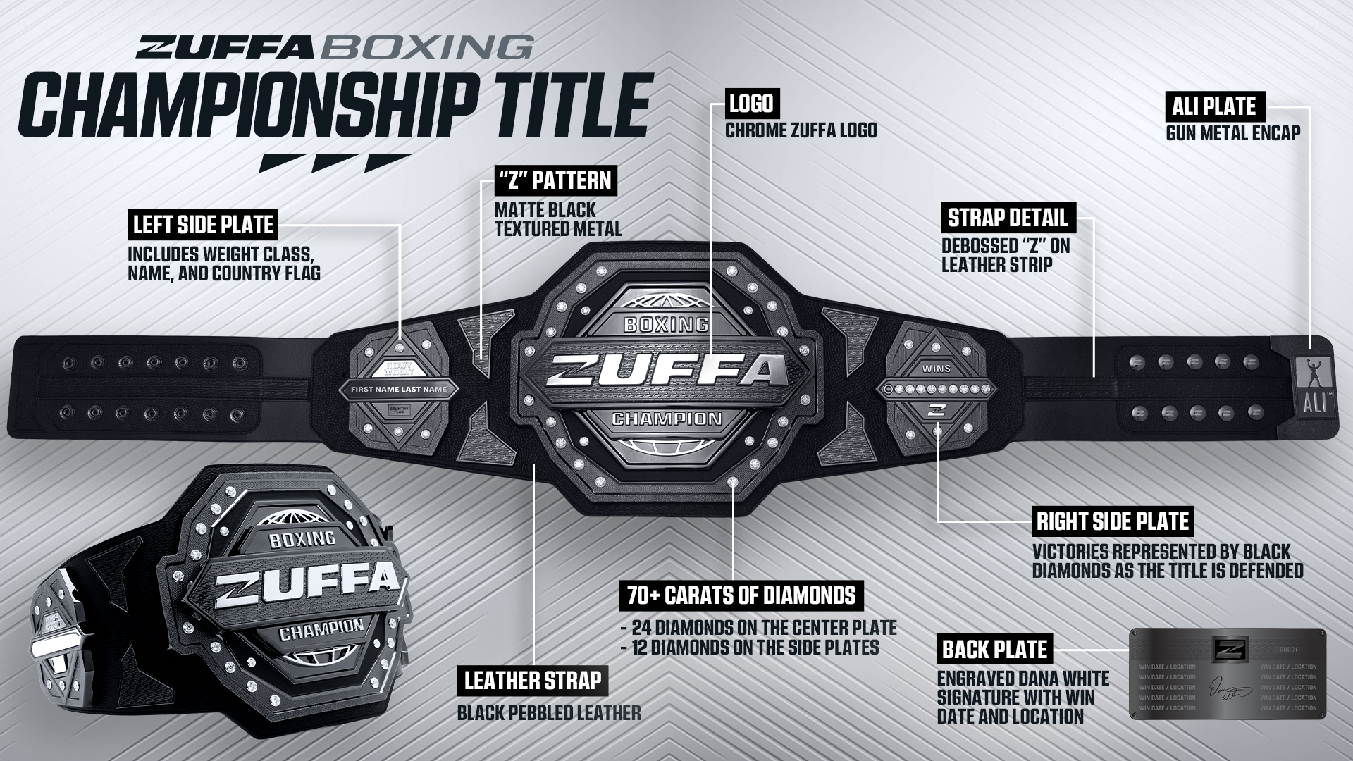 Zuffa Boxing Championship Shown Off In Detail