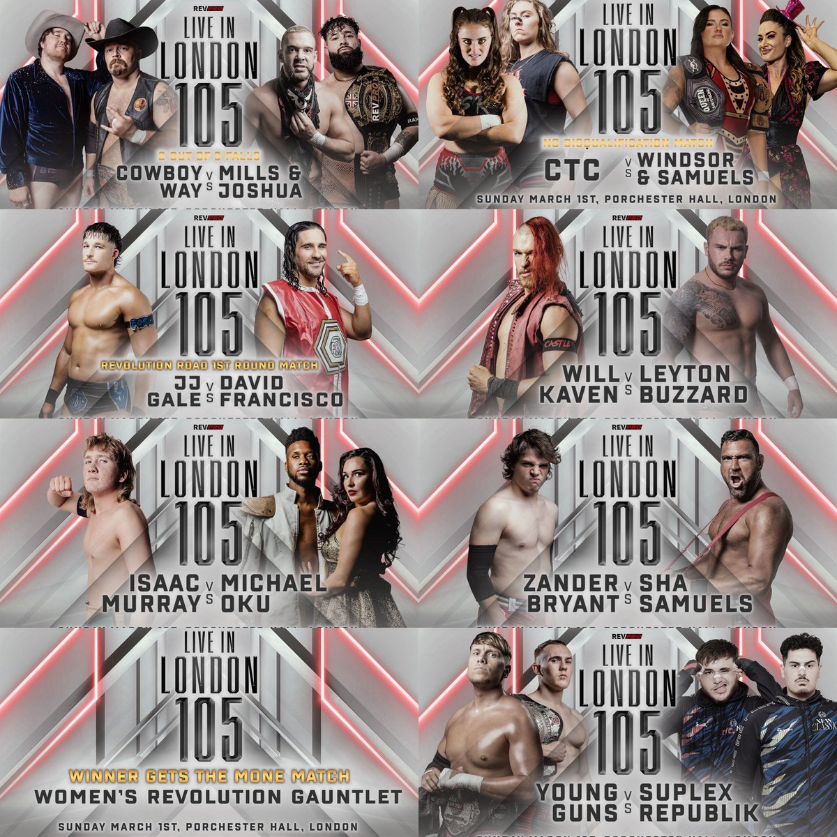 RevPro Live In London 105 Results – March 1, 2026