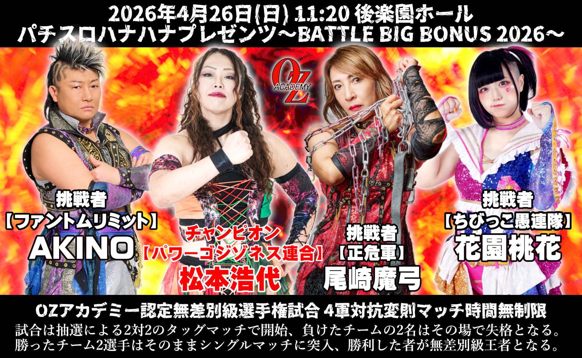 Oz Academy Big Battle Bonus Results – April 26, 2026
