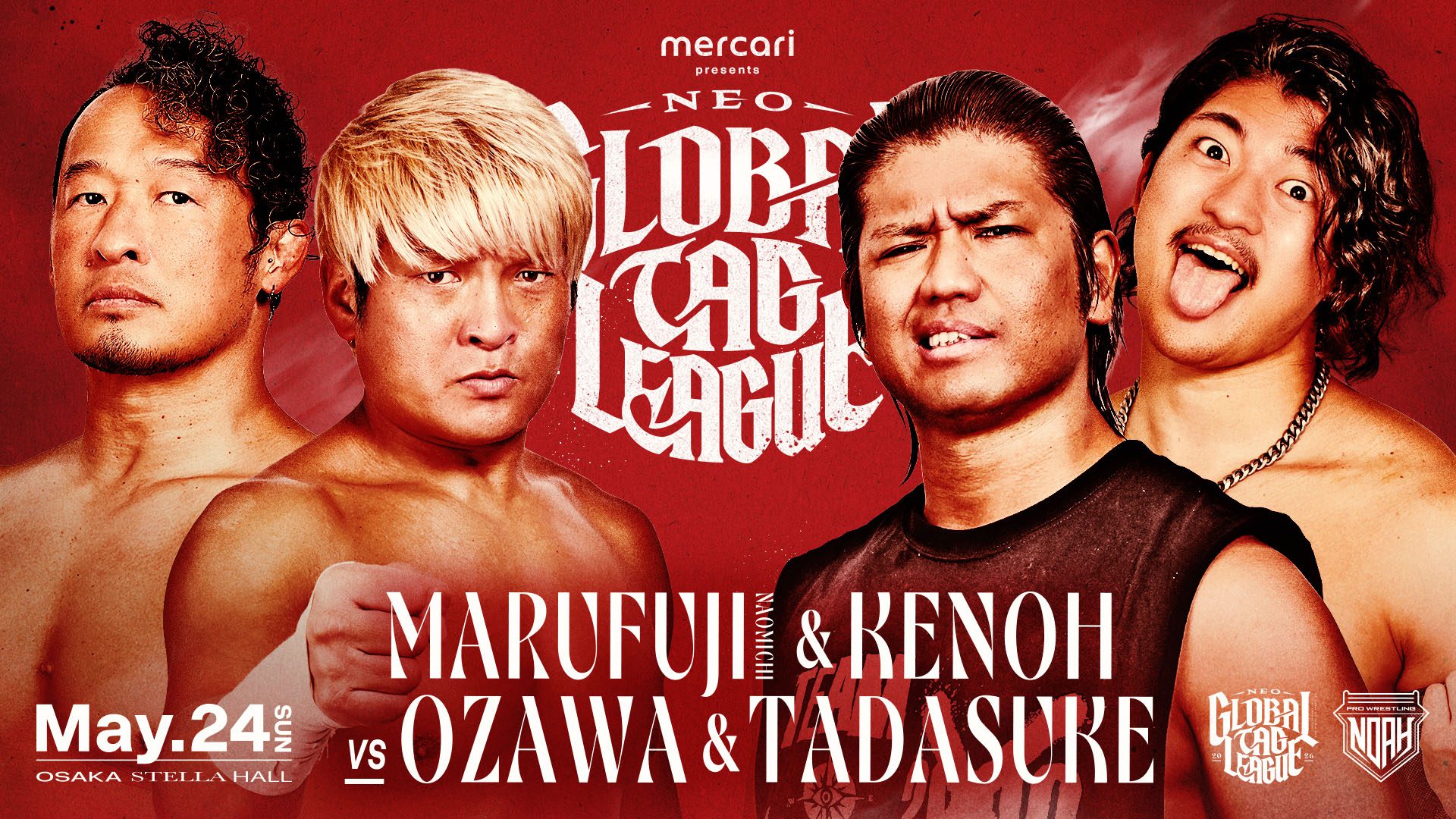 Pro Wrestling Noah Global Tag League Night 2 Results – May 24, 2026