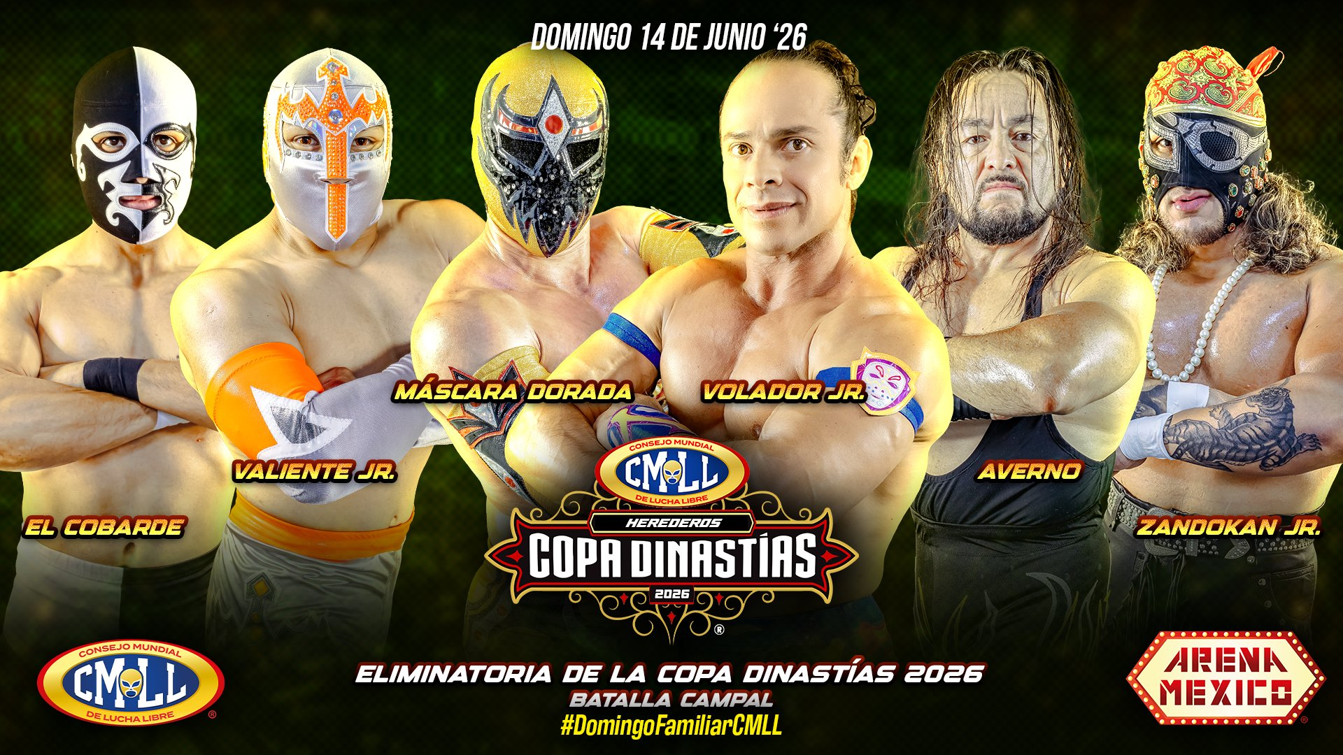 CMLL Domingo Familiar Results – June 14th, 2026