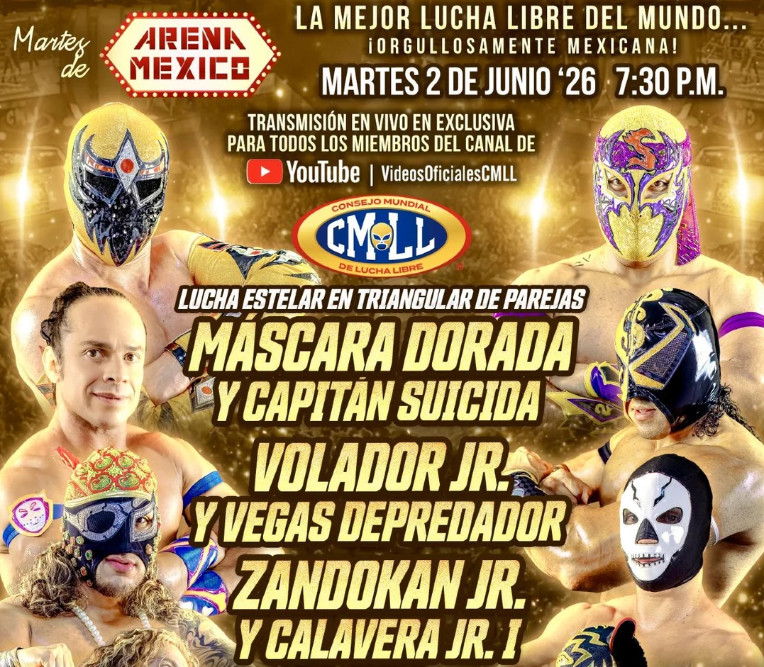 CMLL Martes Populares Results – June 2nd, 2026
