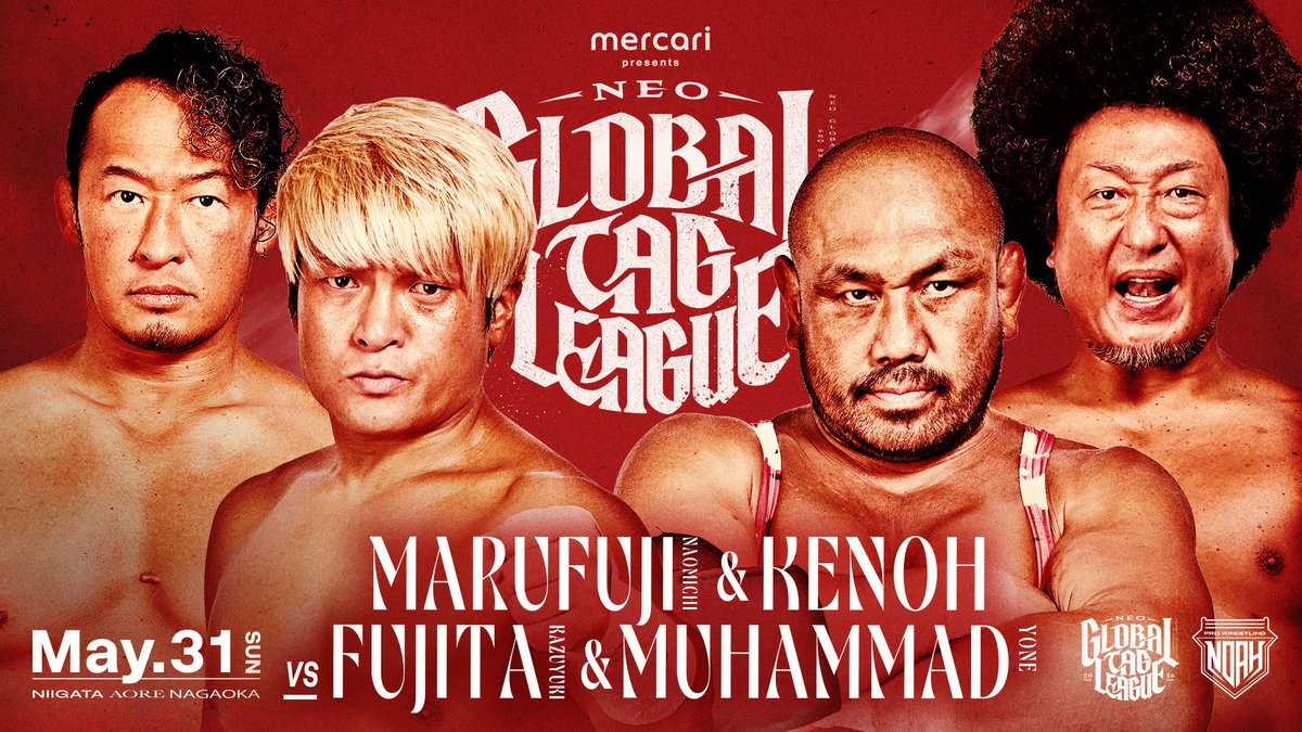 Pro Wrestling Noah Global Tag League Night 5 Results – May 31, 2026