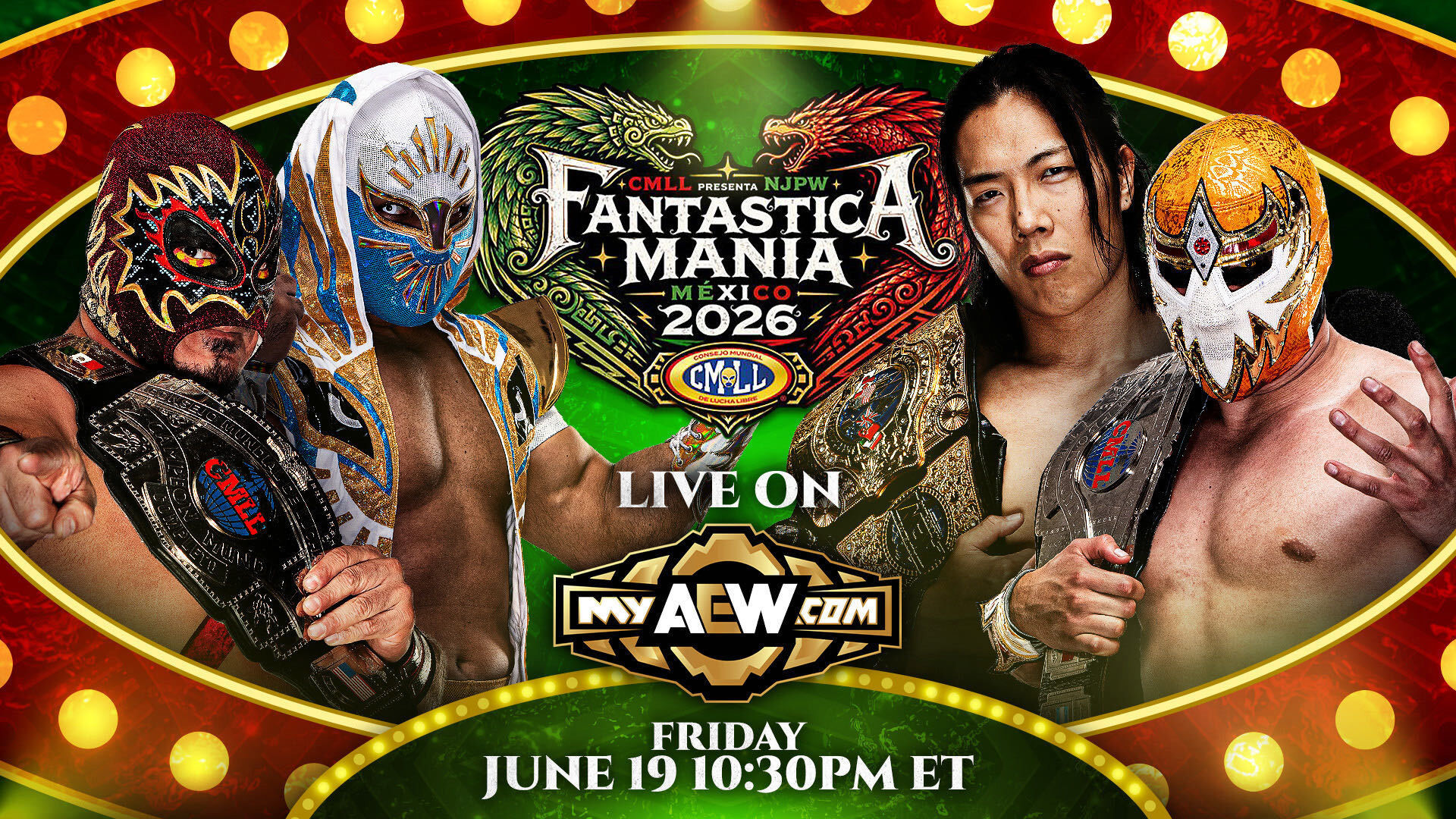 CMLL & NJPW Fantastica Mania Mexico 2026 Results – June 19th, 2026