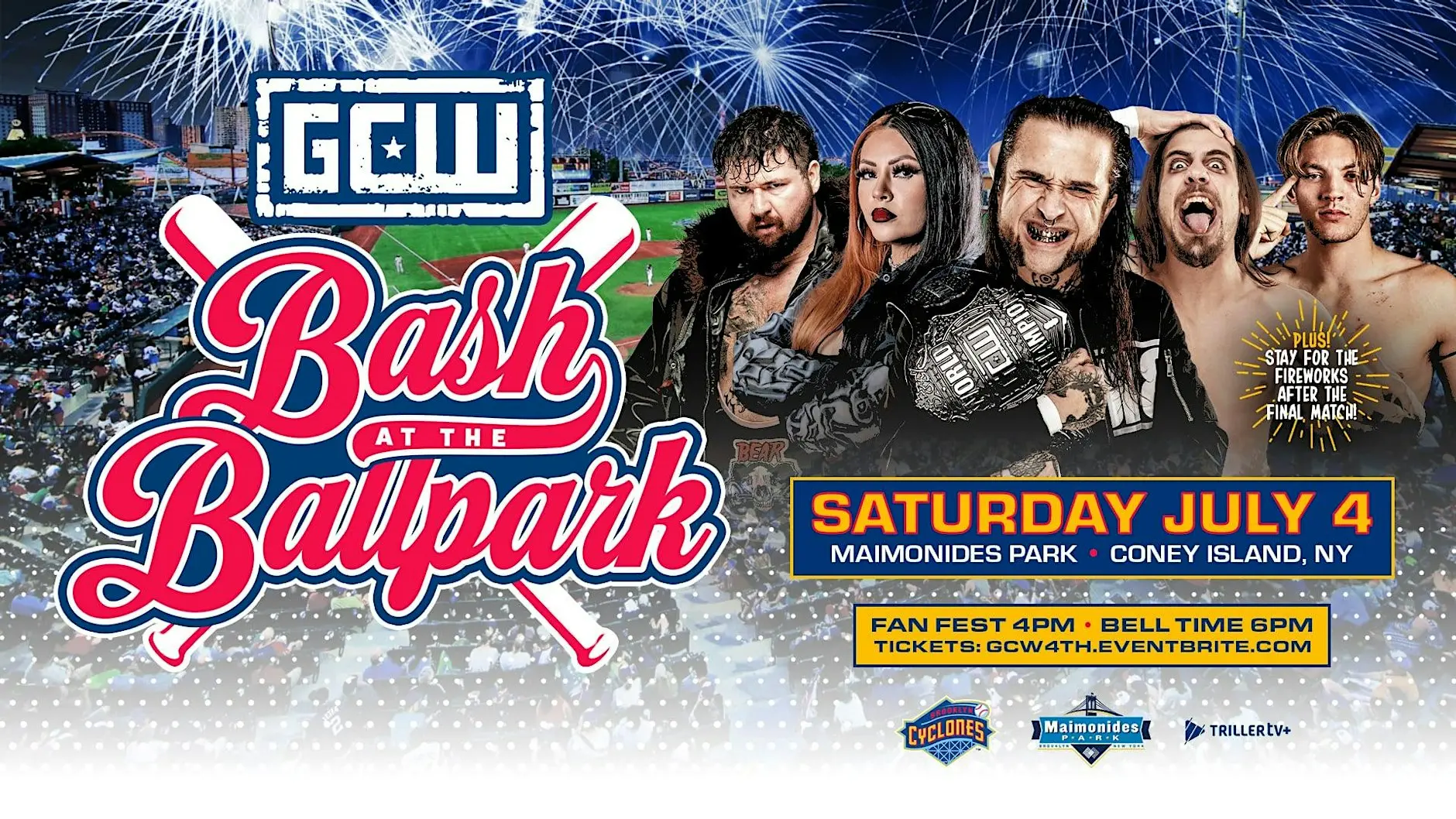 GCW Bash At The Ballpark 2026 Results – July 4th, 2026