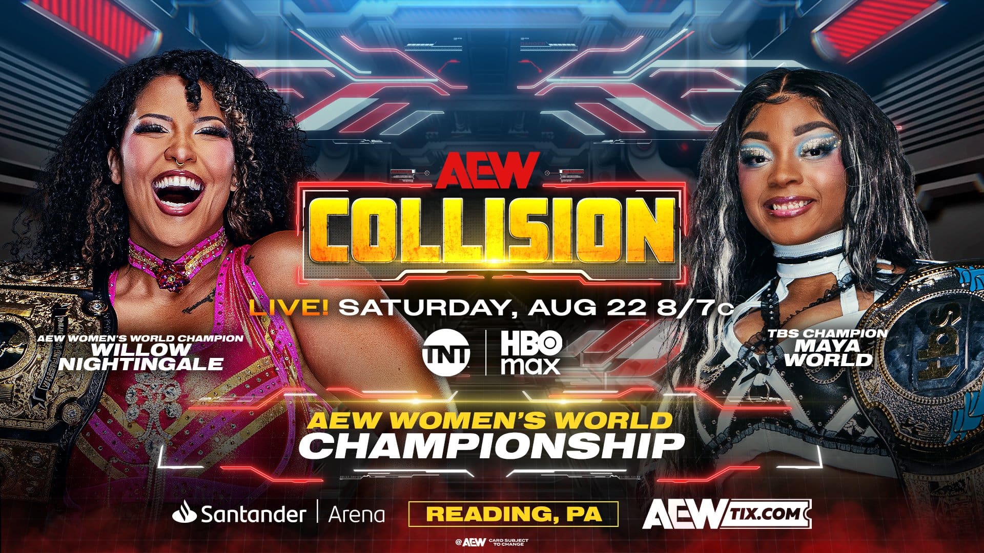 AEW Collision Results – Reading, Pennsylvania – August 22nd, 2026